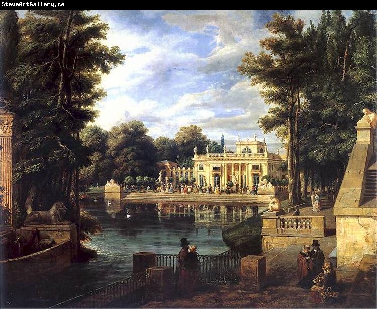 Marcin Zaleski View of the Royal Baths Palace in summer